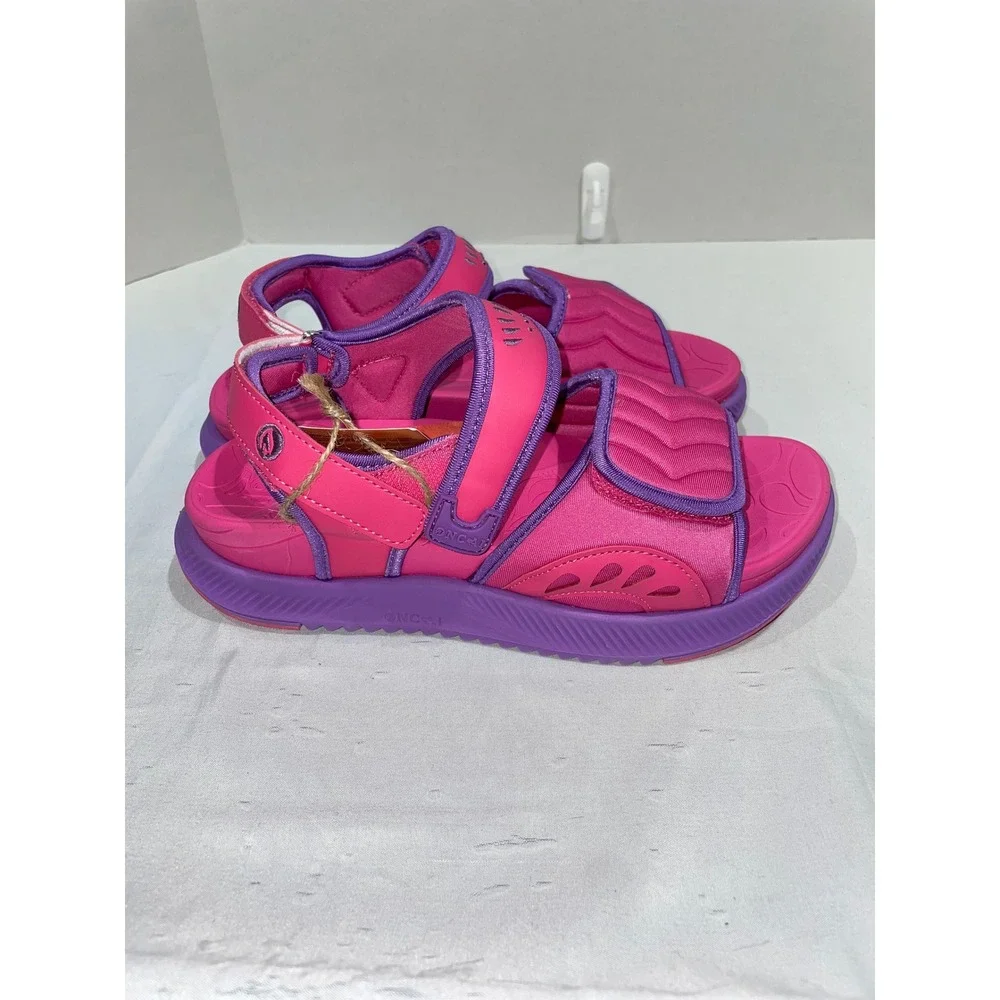 ONCAI Women Sport Sandals Pink Purple Platform Strappy Comfort Shoes Size 9.5